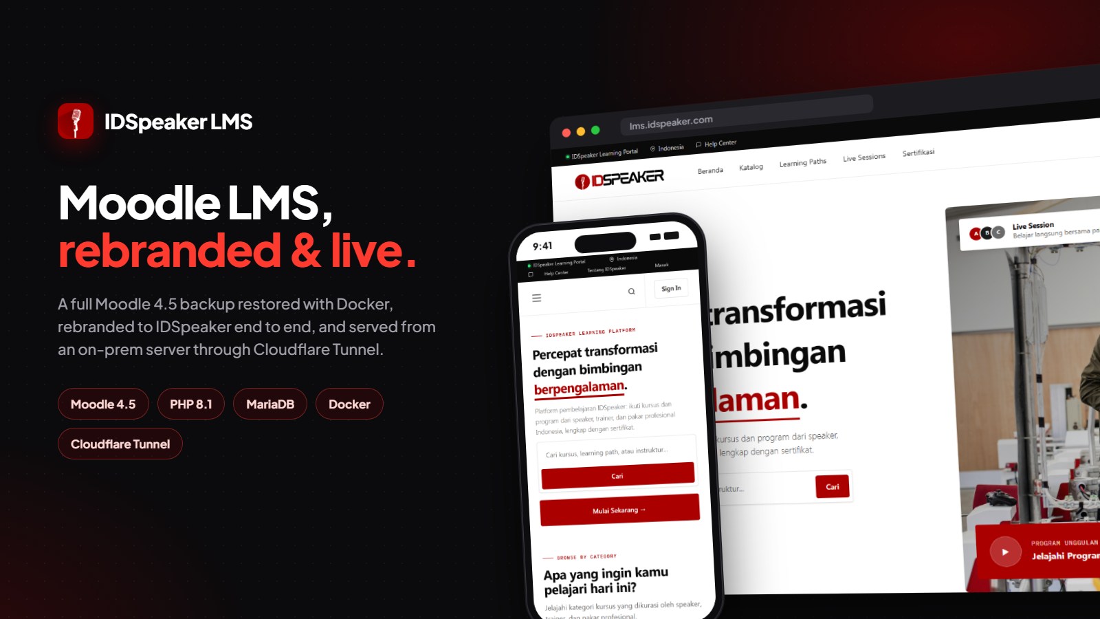 IDSpeaker LMS — Moodle Learning Platform preview 1