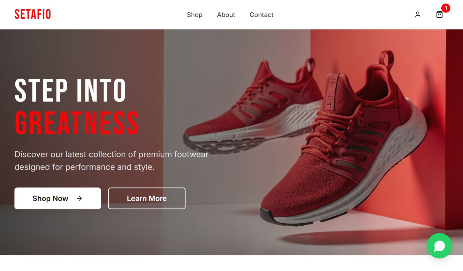 Setafio - ECommerce preview 1